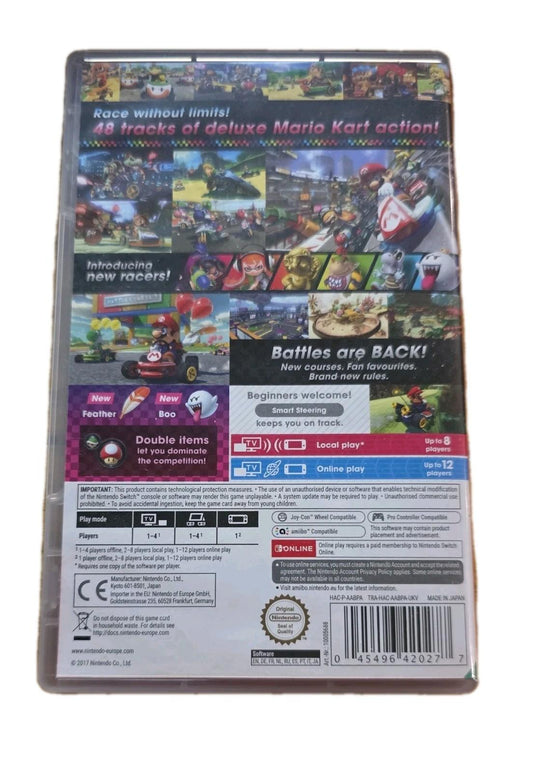 Mario Kart 8 Deluxe Nintendo Switch 2017 Racing Game Cartridge