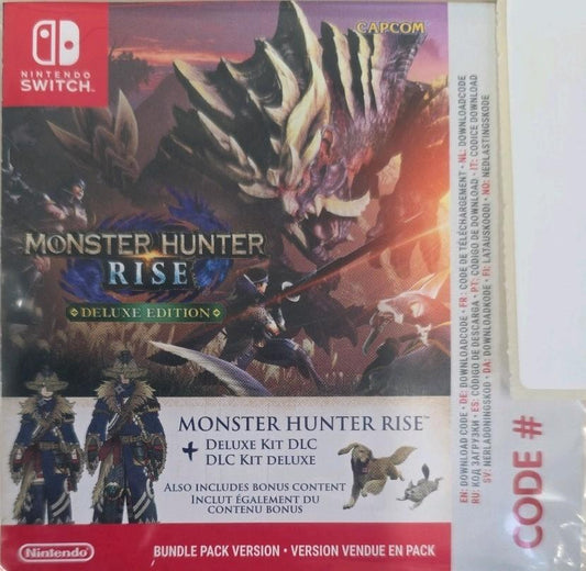 Monster Hunter Rise Deluxe Edition Nintendo Switch – Unused Card