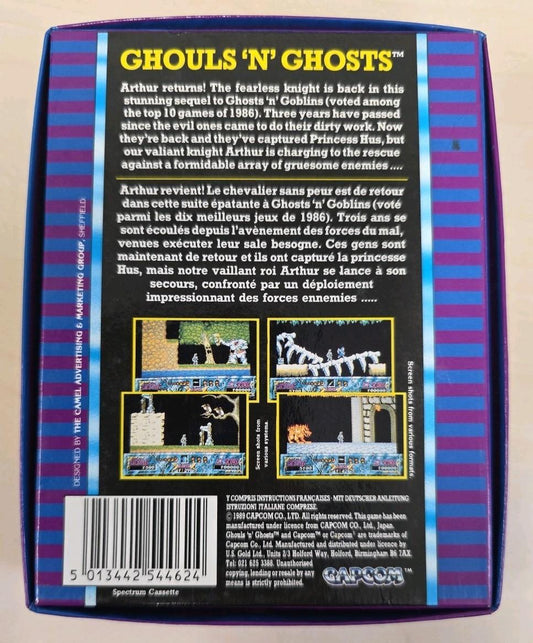 Ghouls 'n Ghosts ZX Spectrum 48K 128K Cassette U.S. Gold Complete