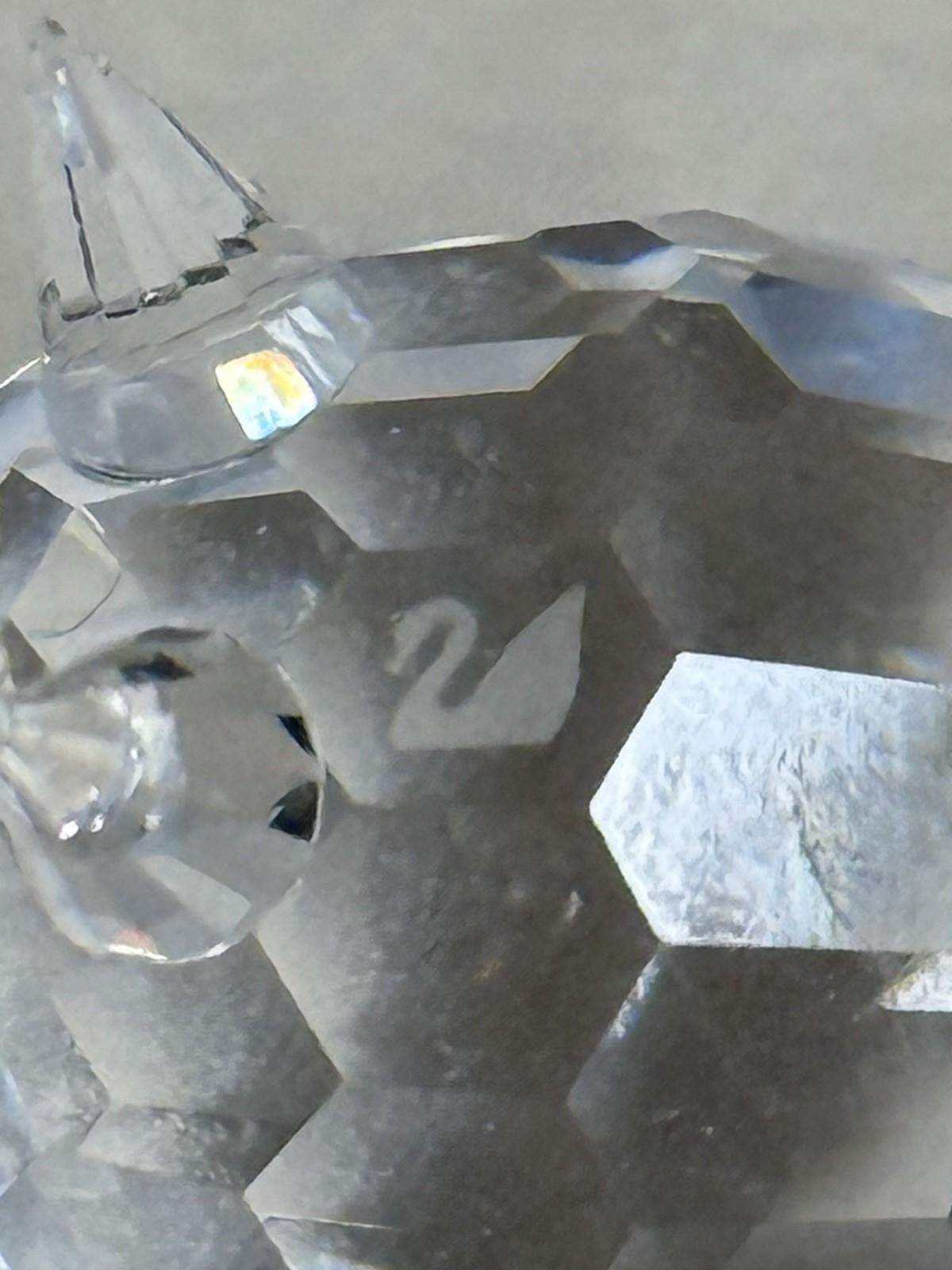 Swarovski Crystal Pig Mini Figurine Collectible Ornament Glass Animal