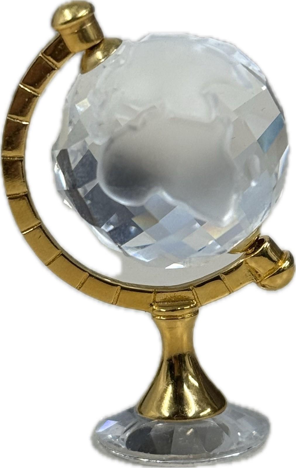 Swarovski Crystal Globe Mini Figurine Collectible Ornament