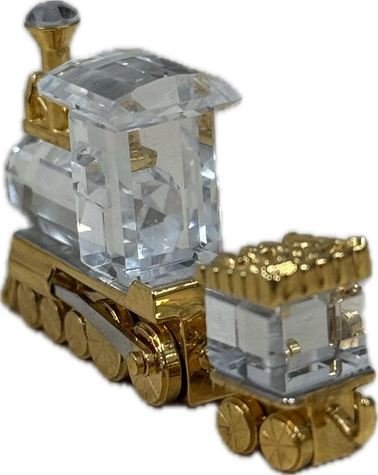 Swarovski Crystal Train Mini Figurine Collectible Ornament