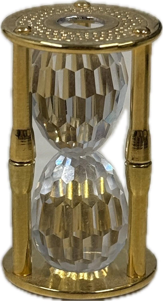 Swarovski Crystal Sand Timer Mini Figurine Collectible Ornament Glass Time