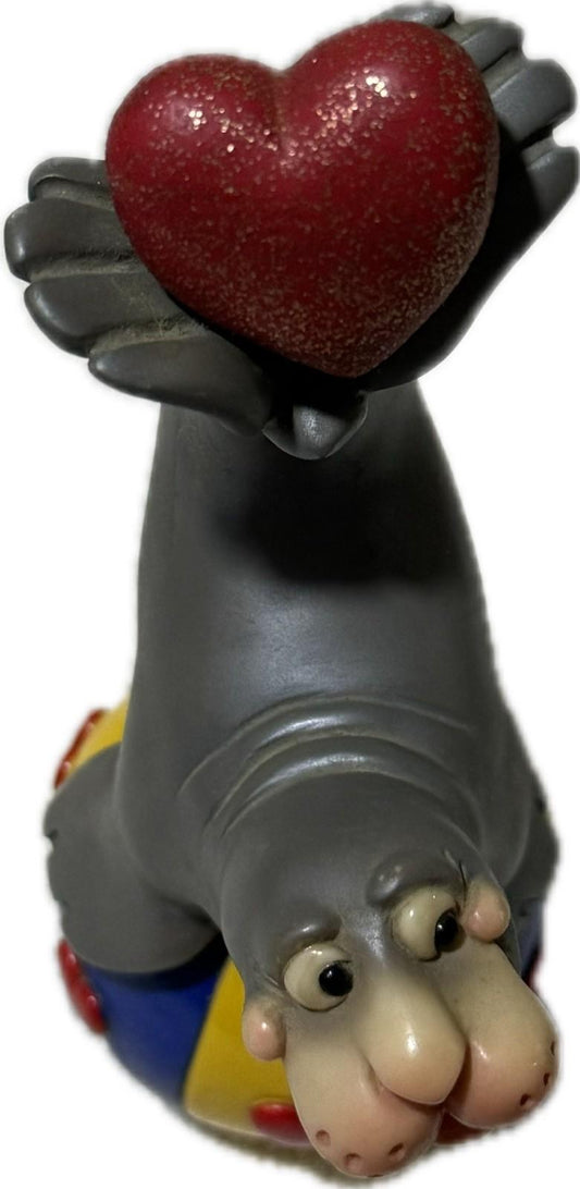 Piggin Sealed With A Kiss 2003 David Corbridge Handmade Ceramic Pig Figurine