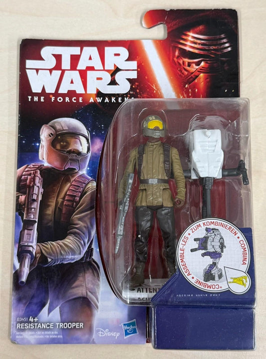 Star Wars Force Awakens Resistance Trooper 3.75" Hasbro 2015 MOC B3451