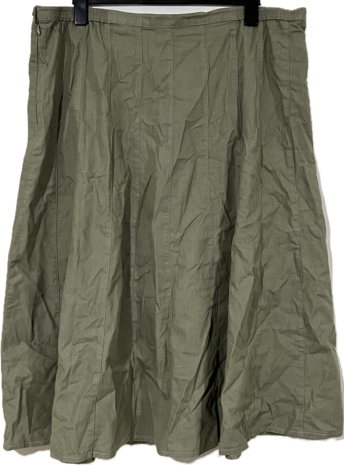 Ladies Green Maxi Skirt