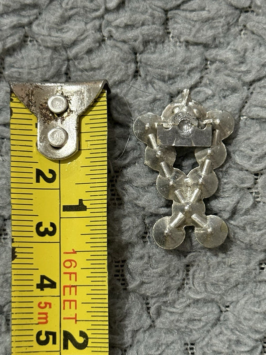 Ladies Silver Coloured Pendant/Brooch Unfinished Costume Jewellery