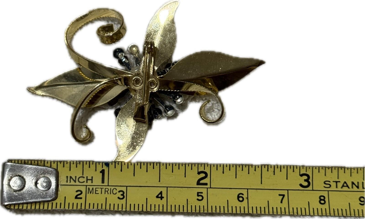 Multicoloured Floral Brooch Pin Costume Jewellery