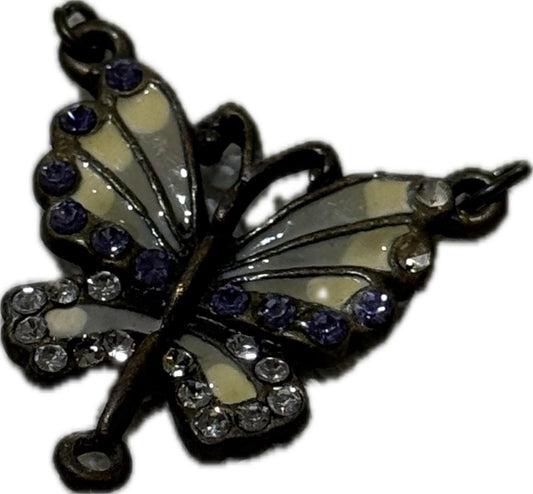 Multicoloured Butterfly Pendant Playful Costume Jewellery