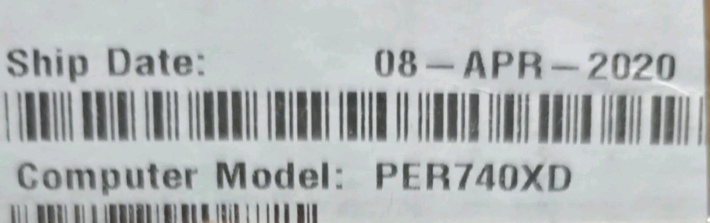 DELL PowerEdge R740XD Server 24 SFF 1x Xeon Gold 6234 3.3GHz 32GB RAM 22x1.2TB