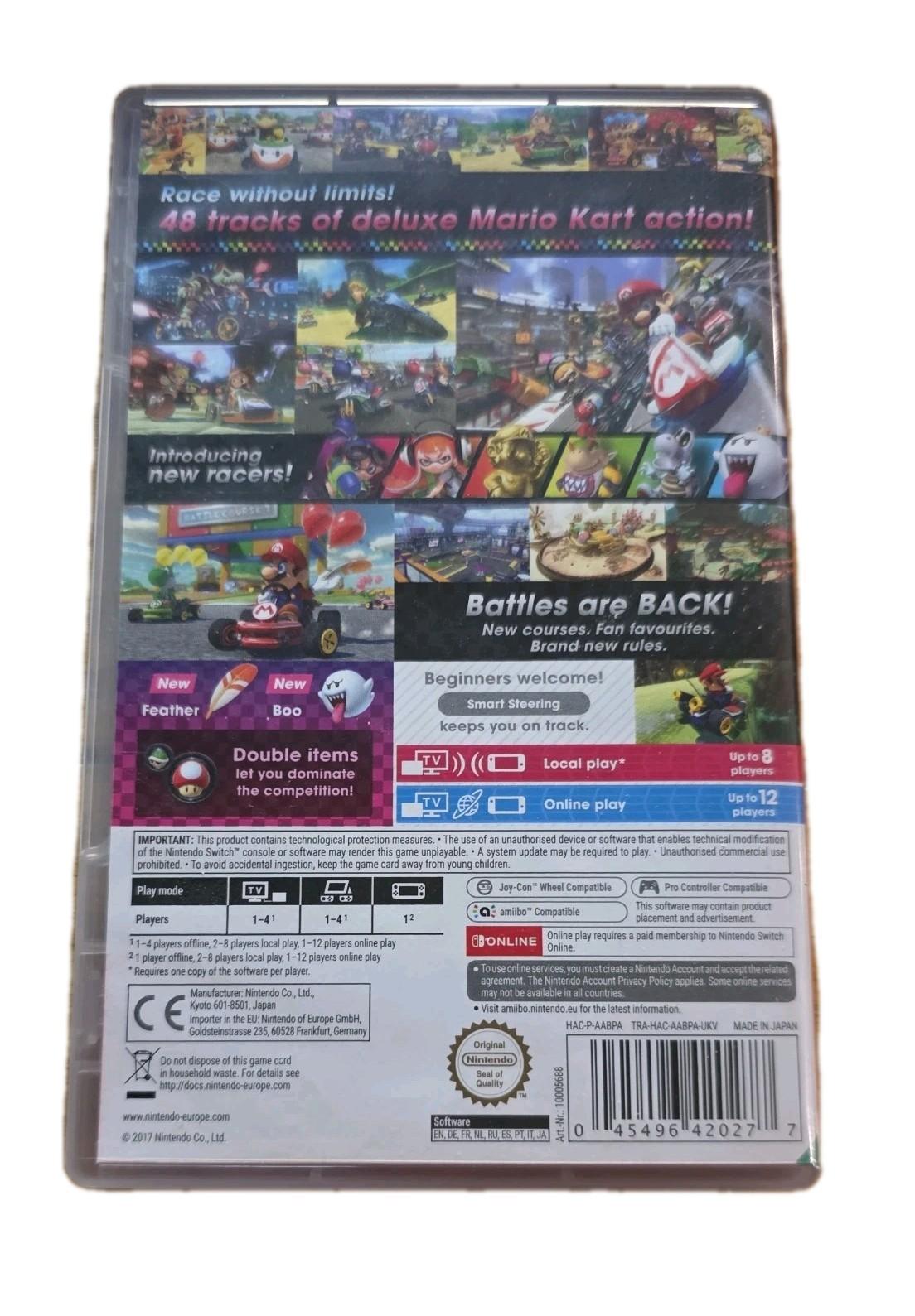 Mario Kart 8 Deluxe Nintendo Switch 2017 Racing Game Cartridge