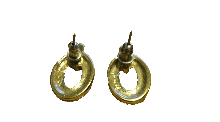 Christian Dior Earrings Rare Vintage 1960s Crystal Rhinestones Collectible