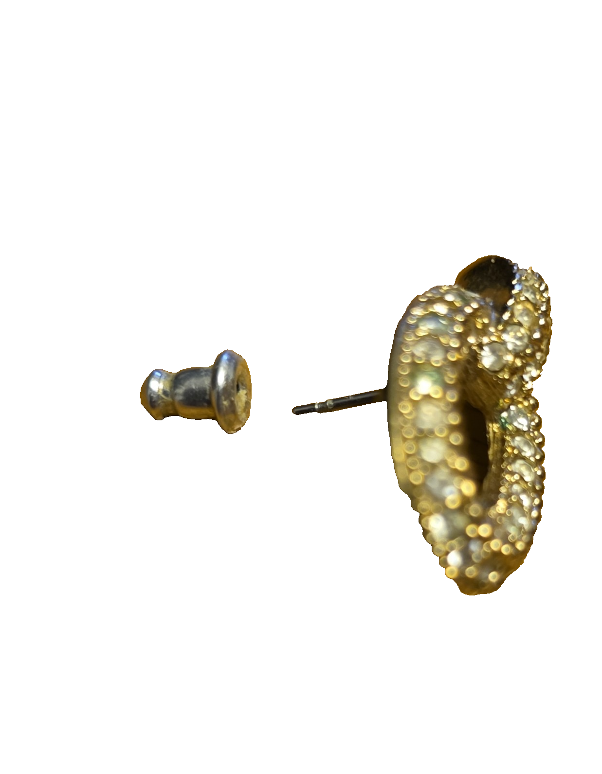 Christian Dior Earrings Rare Vintage 1960s Crystal Rhinestones Collectible