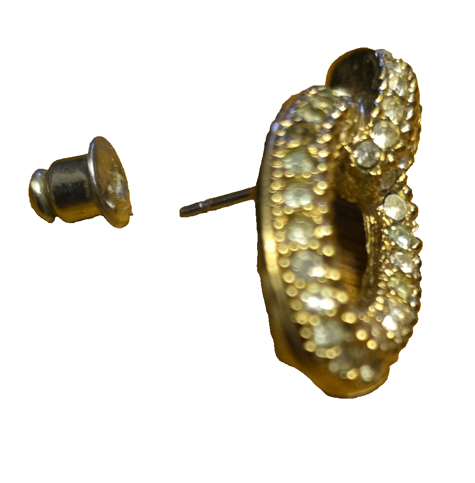 Christian Dior Earrings Rare Vintage 1960s Crystal Rhinestones Collectible