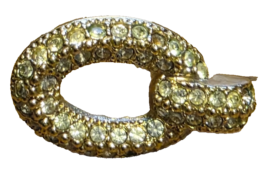 Christian Dior Earrings Rare Vintage 1960s Crystal Rhinestones Collectible