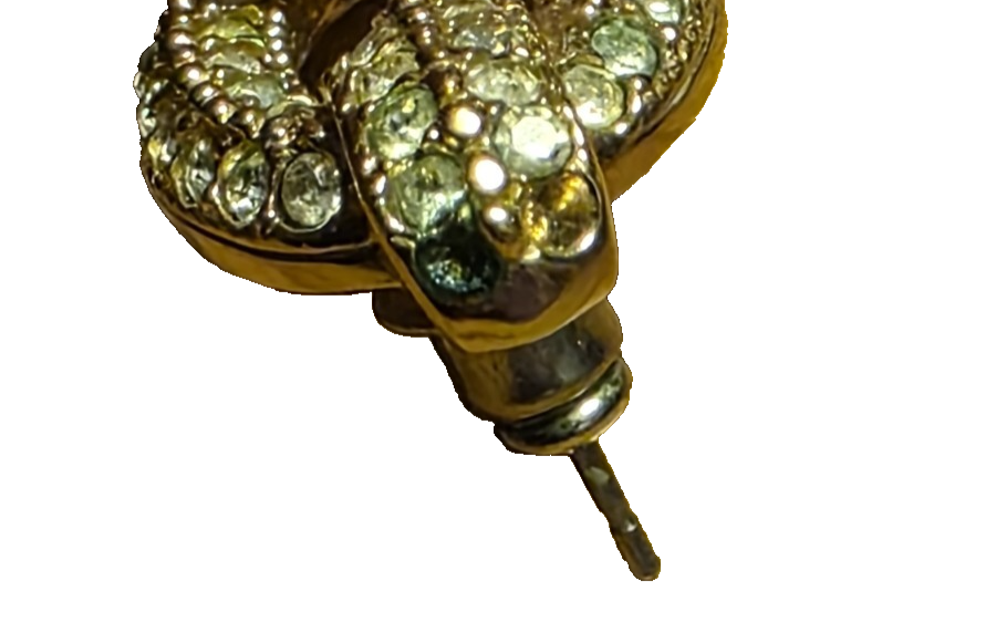 Christian Dior Earrings Rare Vintage 1960s Crystal Rhinestones Collectible