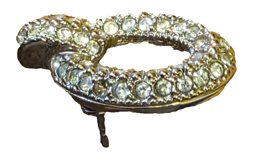 Christian Dior Earrings Rare Vintage 1960s Crystal Rhinestones Collectible