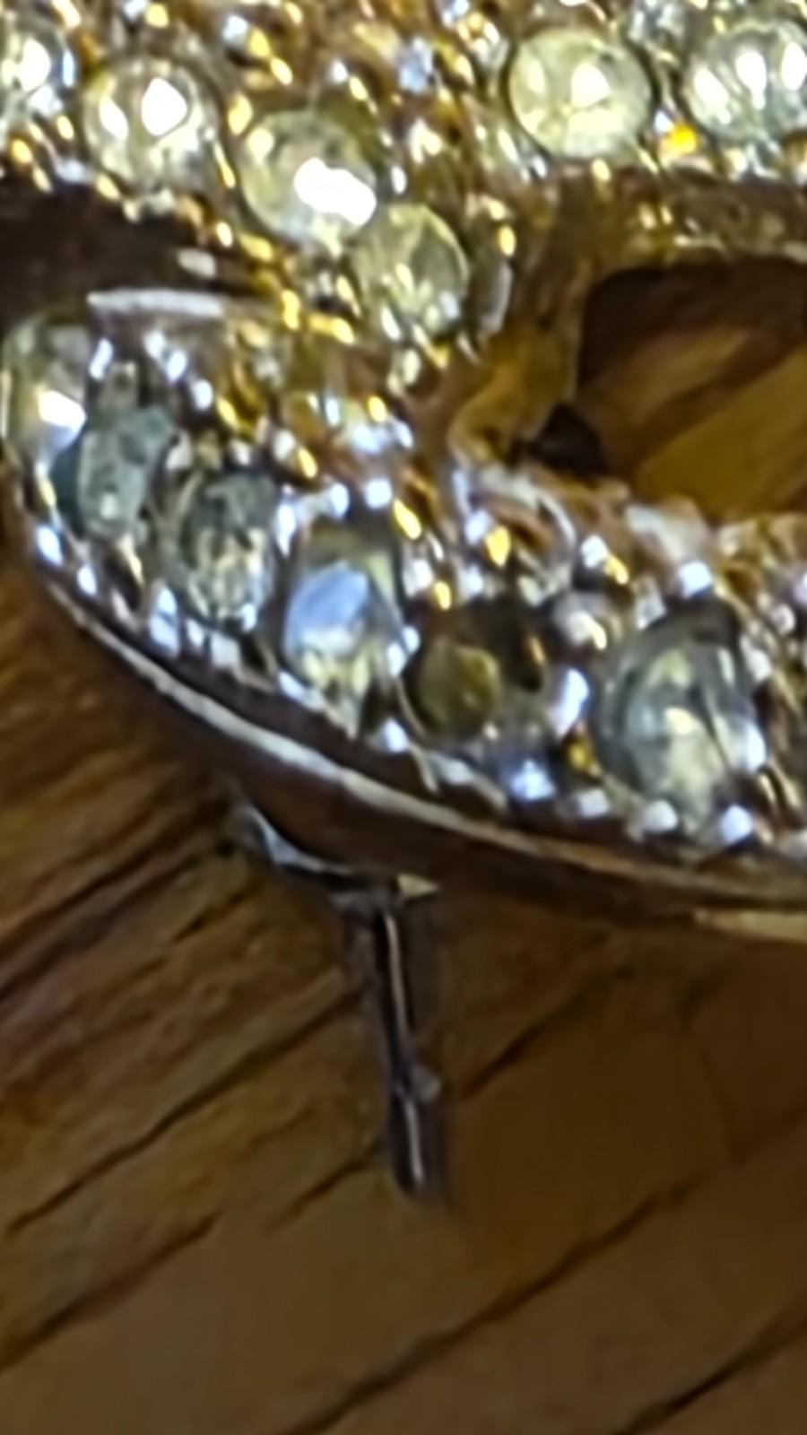 Christian Dior Earrings Rare Vintage 1960s Crystal Rhinestones Collectible