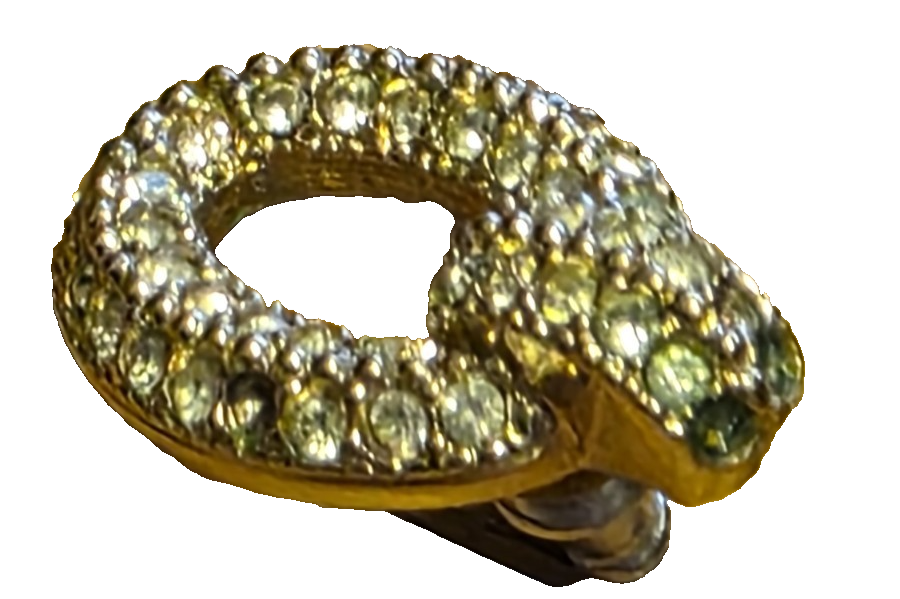 Christian Dior Earrings Rare Vintage 1960s Crystal Rhinestones Collectible