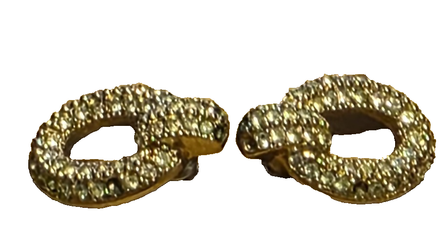 Christian Dior Earrings Rare Vintage 1960s Crystal Rhinestones Collectible