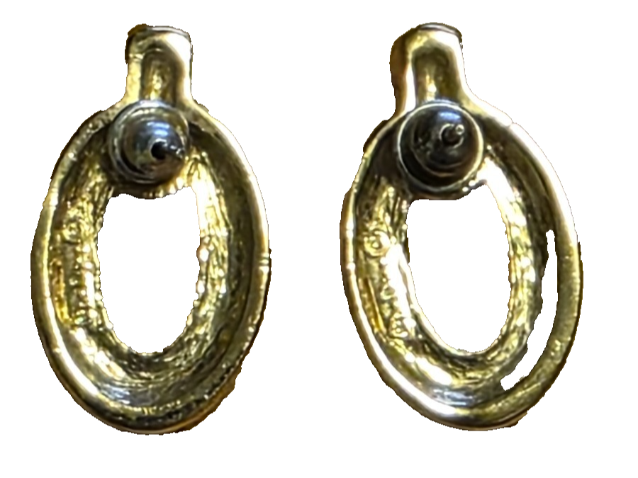 Christian Dior Earrings Rare Vintage 1960s Crystal Rhinestones Collectible