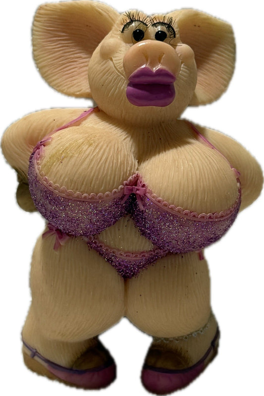 Piggin Boob Job 2006 David Corbridge Handmade Collectable Figurine