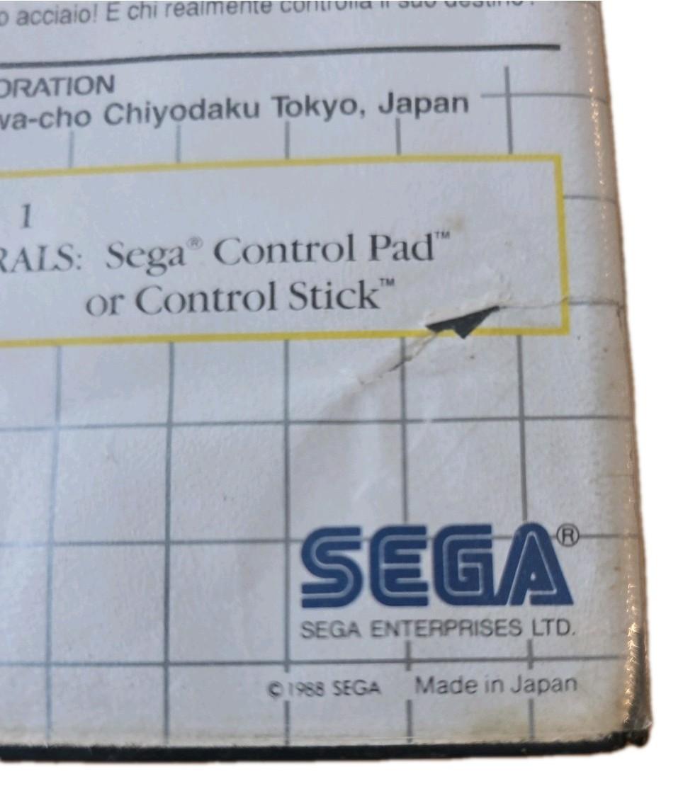 Rastan SEGA Master System PAL UK Boxed Grid Case Taito Arcade Classic Retro