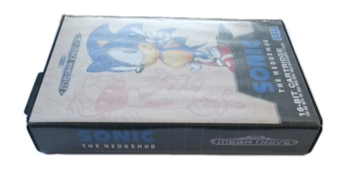 Sonic The Hedgehog Sega Mega Drive PAL UK Complete CIB Grid Case 1991 Classic