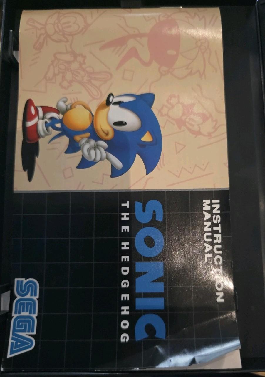 Sonic The Hedgehog Sega Mega Drive PAL UK Complete CIB Grid Case 1991 Classic