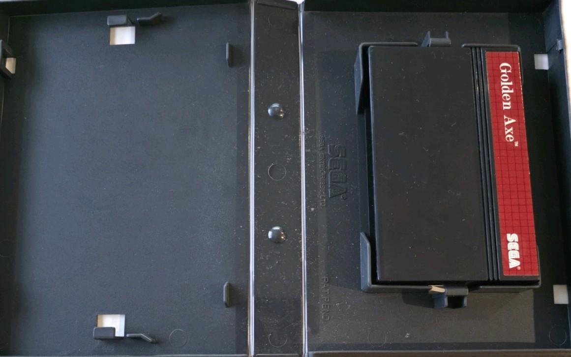 Golden Axe Sega Master System PAL White Grid Case Cartridge Tested Arcade