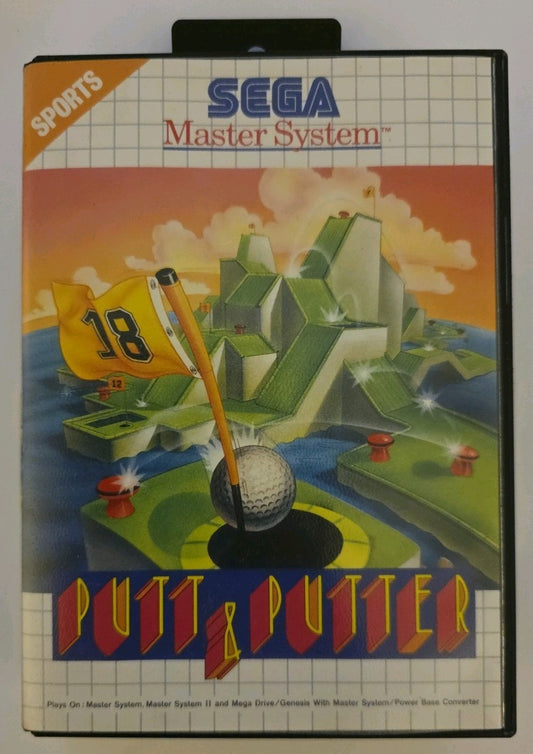Putt & Putter Sega Master System PAL Complete CIB With Manual Golf Tested