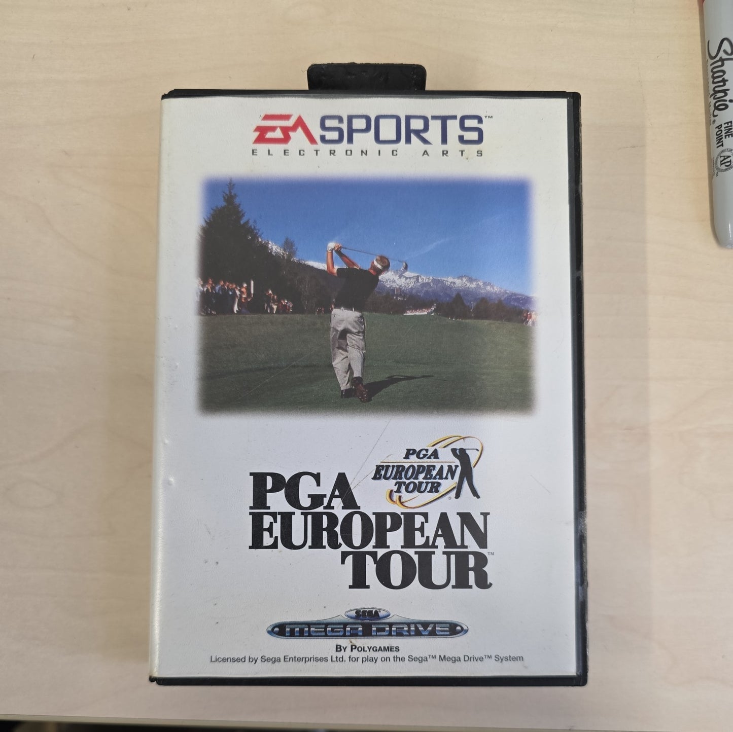 PGA European Tour SEGA Mega Drive Genuine Cartridge CIB Golf Game