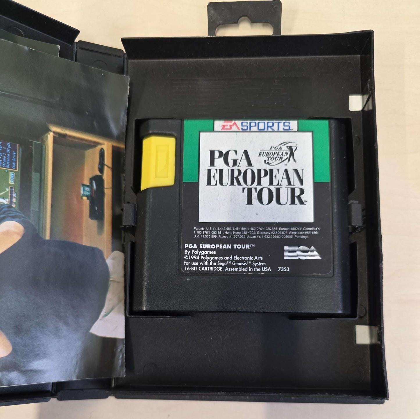 PGA European Tour SEGA Mega Drive Genuine Cartridge CIB Golf Game