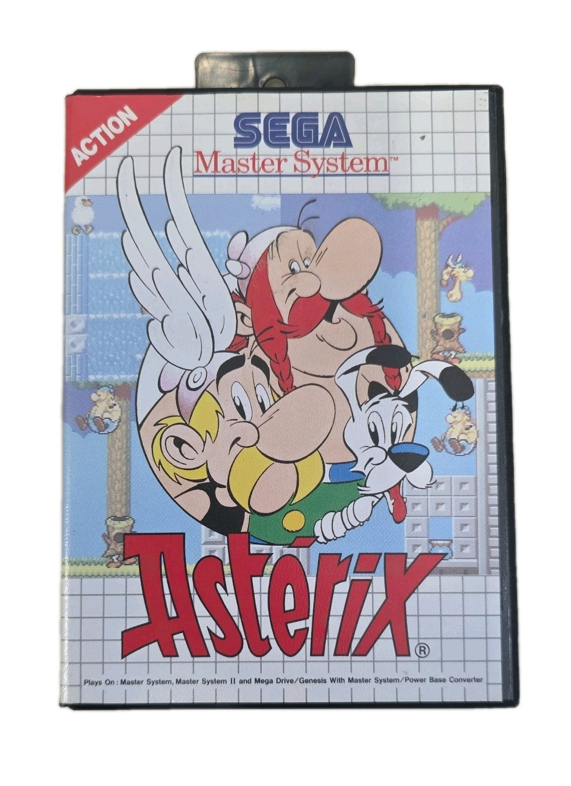 Asterix SEGA Master System Game - w/Manual 1991 Classic Platformer