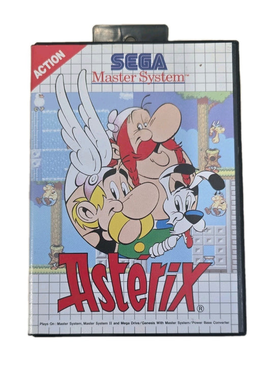 Asterix SEGA Master System Game - w/Manual 1991 Classic Platformer