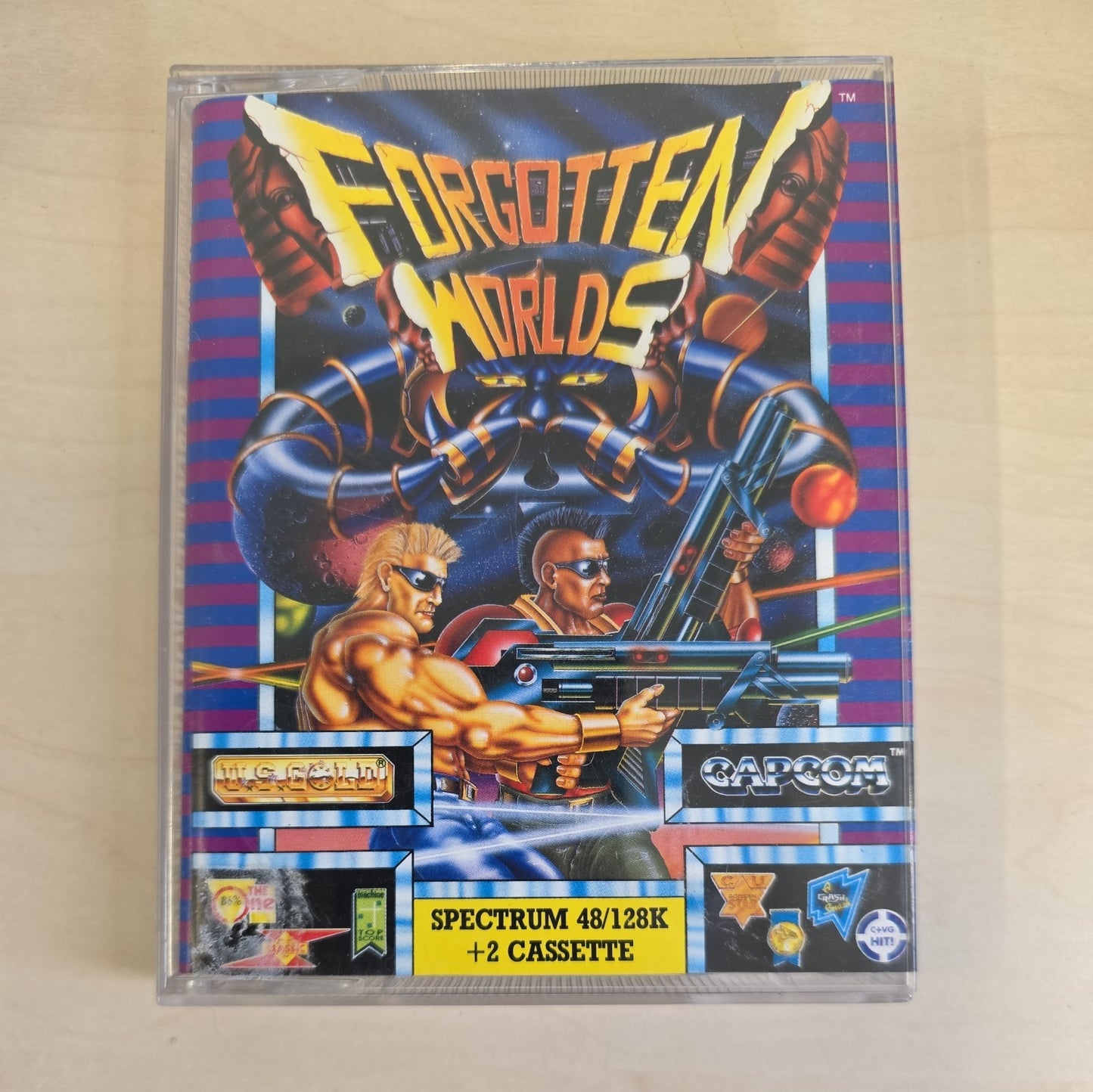 Forgotten Worlds Capcom ZX Spectrum 48K 128K Cassette Complete Tested