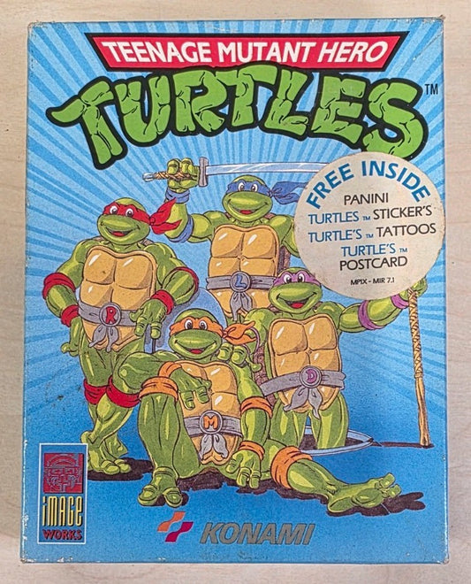 Teenage Mutant Hero Turtles ZX Spectrum Complete With Stickers Konami