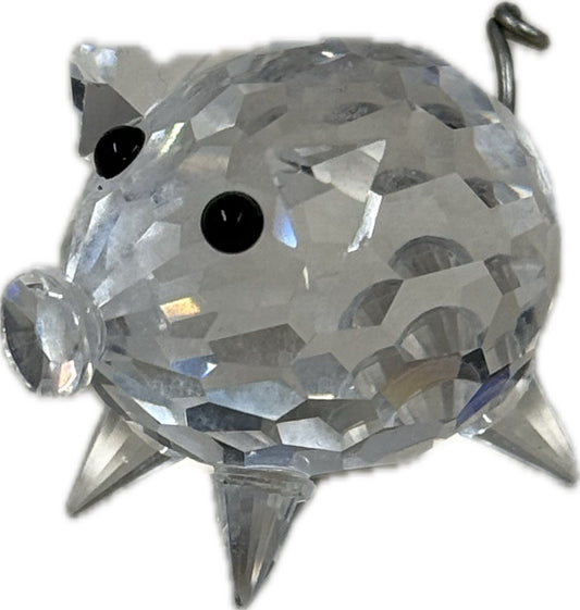 Swarovski Crystal Pig Mini Figurine Collectible Ornament Glass Animal