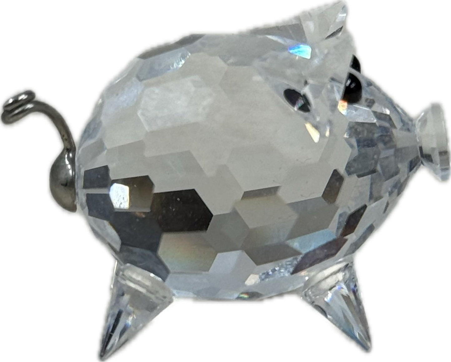 Swarovski Crystal Pig Mini Figurine Collectible Ornament Glass Animal