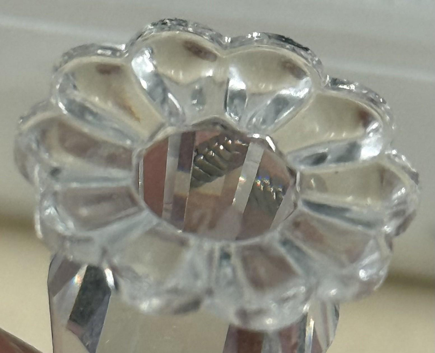 Swarovski Crystal Cat Mini Figurine Collectible Ornament Glass Animal