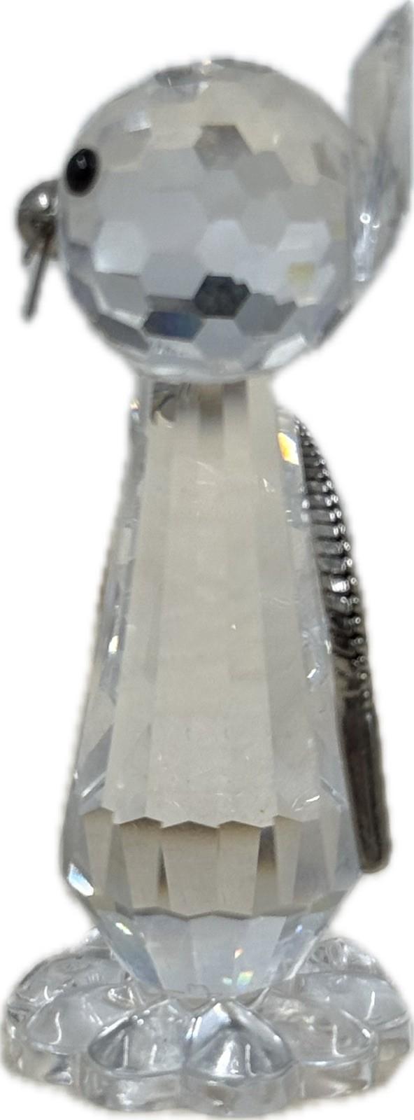 Swarovski Crystal Cat Mini Figurine Collectible Ornament Glass Animal