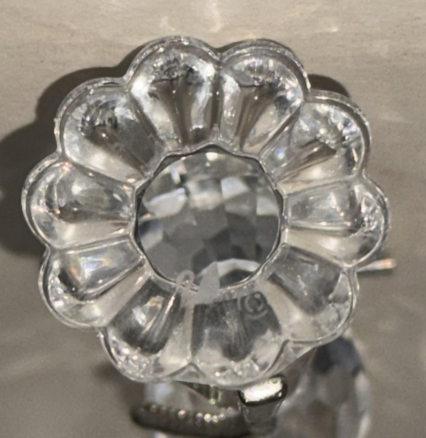 Swarovski Crystal Cat Mini Figurine Collectible Ornament Glass Animal