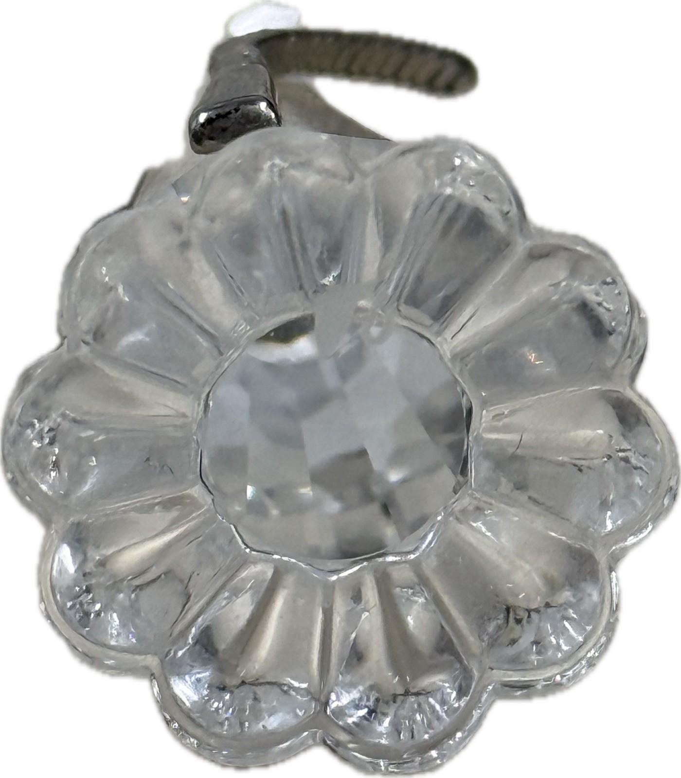 Swarovski Crystal Cat Mini Figurine Collectible Ornament Glass Animal