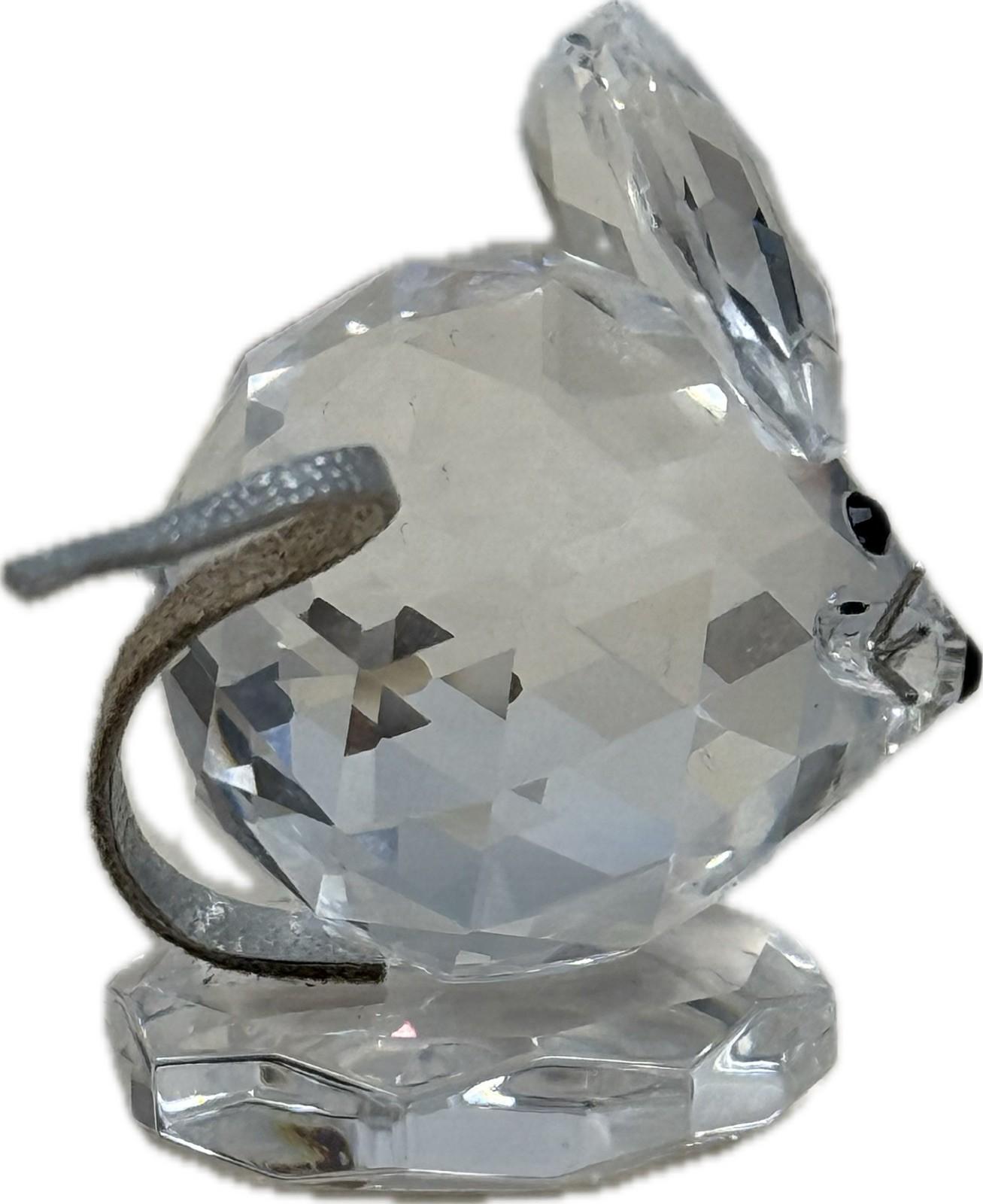 Swarovski Crystal Mouse Mini Figurine Collectible Ornament Glass Animal