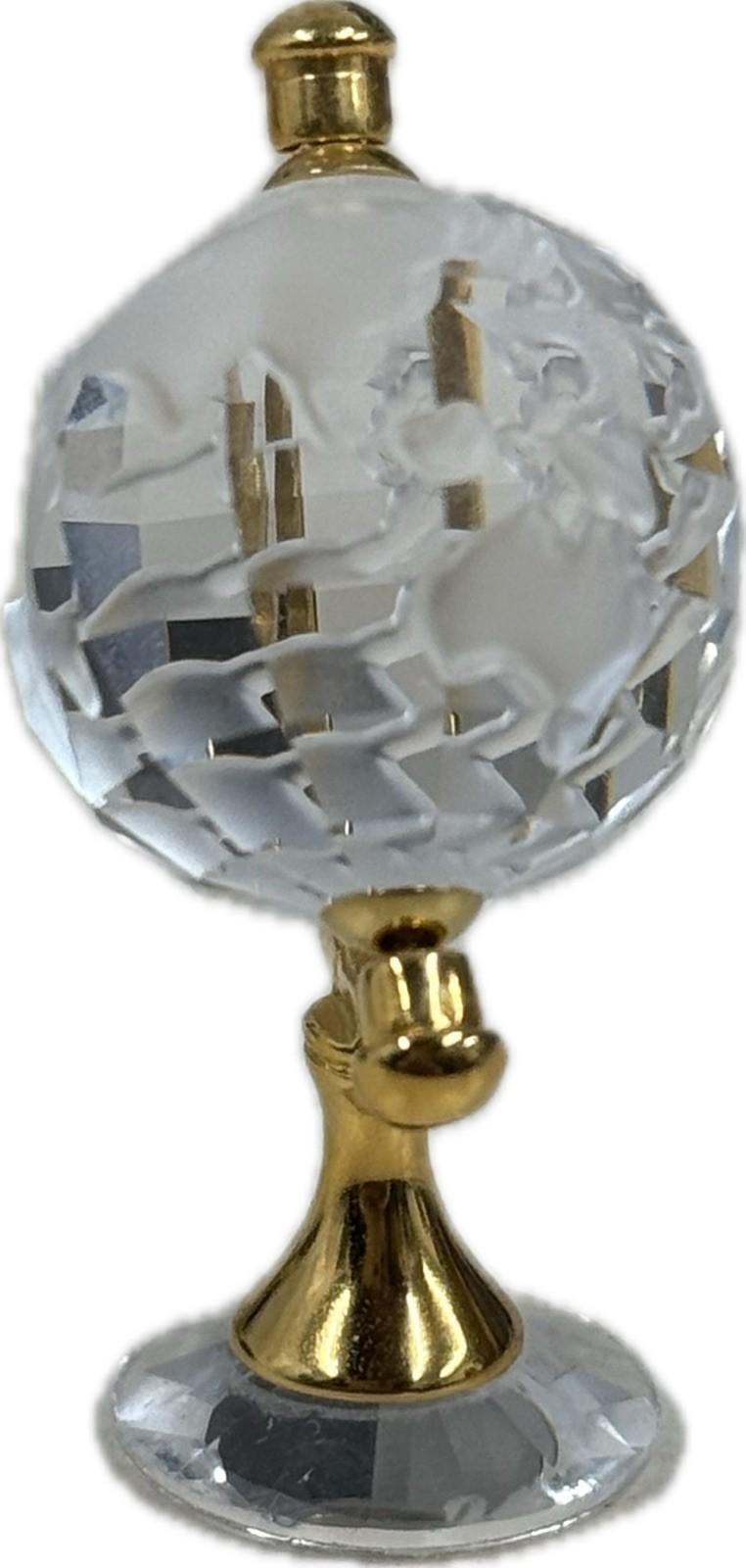 Swarovski Crystal Globe Mini Figurine Collectible Ornament