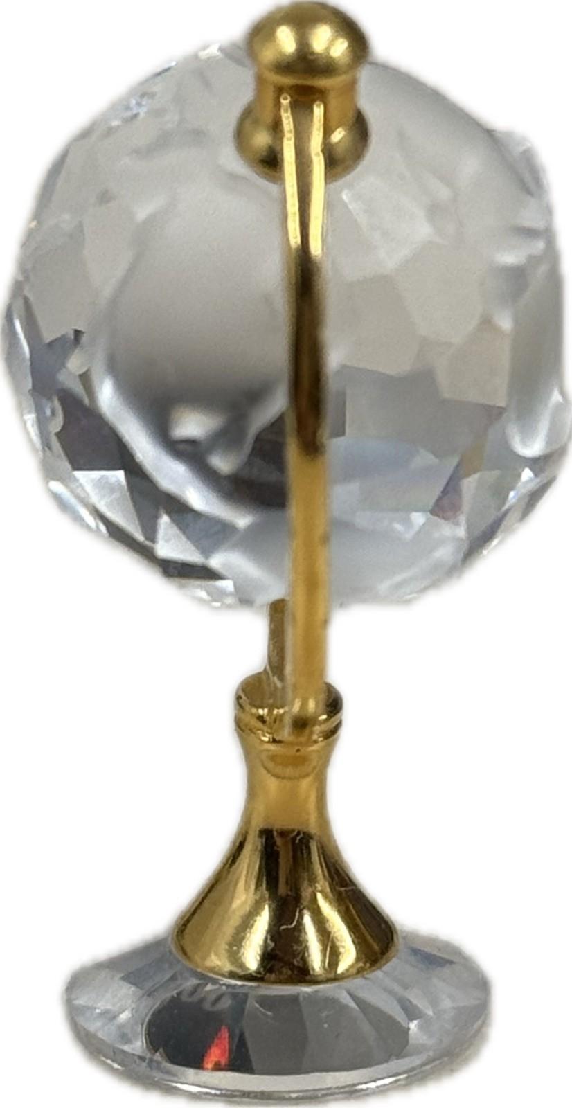 Swarovski Crystal Globe Mini Figurine Collectible Ornament