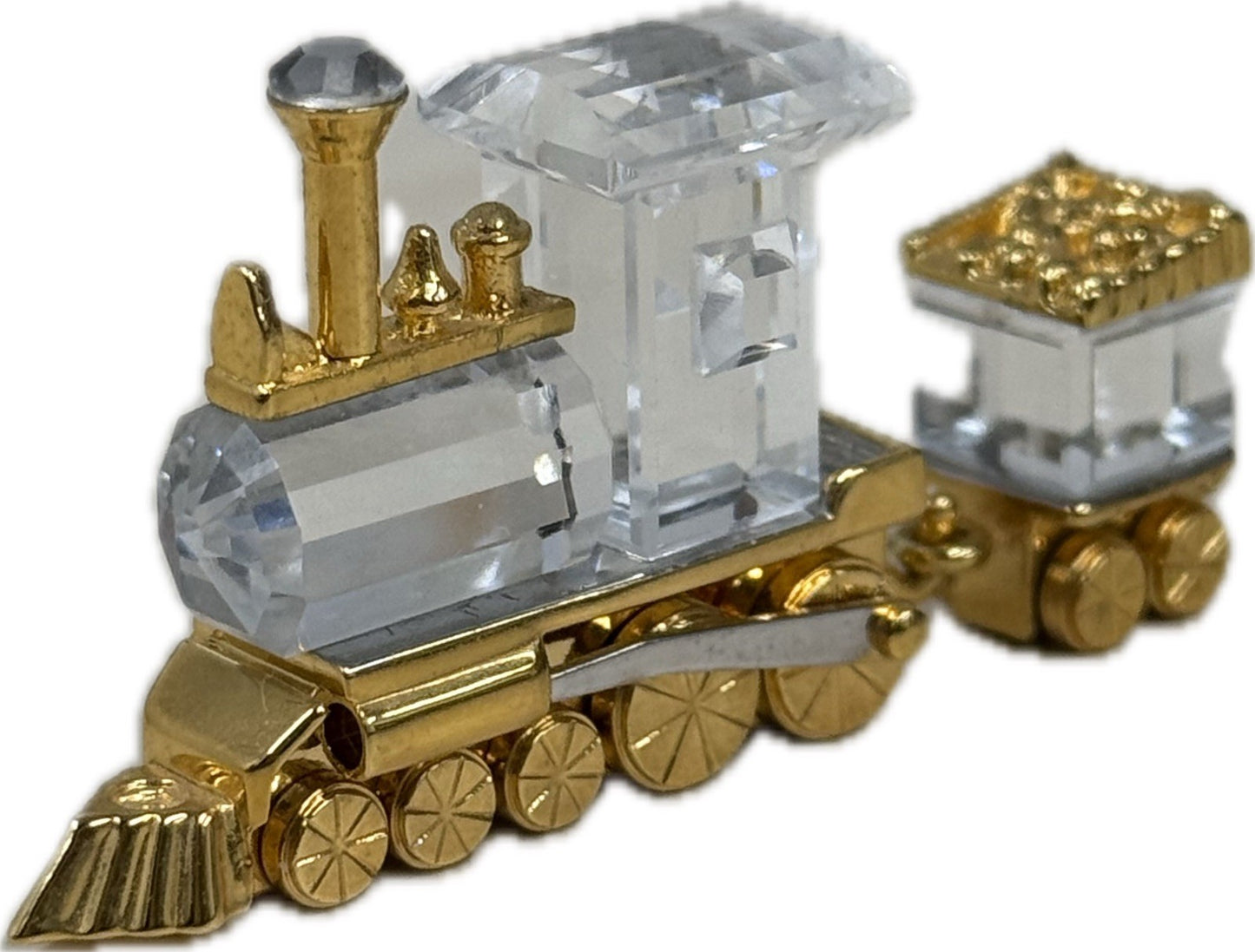 Swarovski Crystal Train Mini Figurine Collectible Ornament