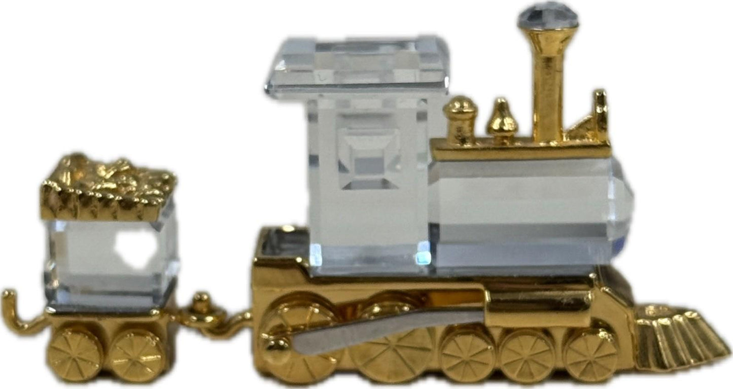 Swarovski Crystal Train Mini Figurine Collectible Ornament