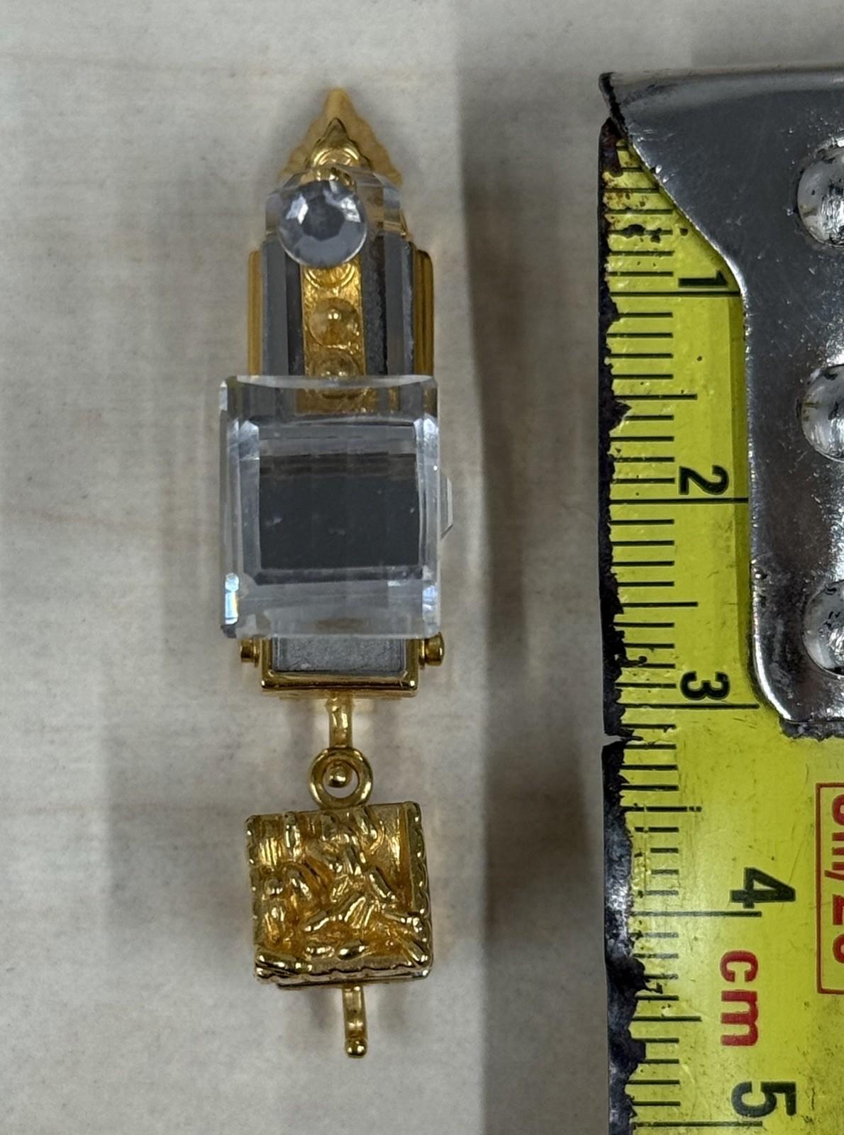 Swarovski Crystal Train Mini Figurine Collectible Ornament