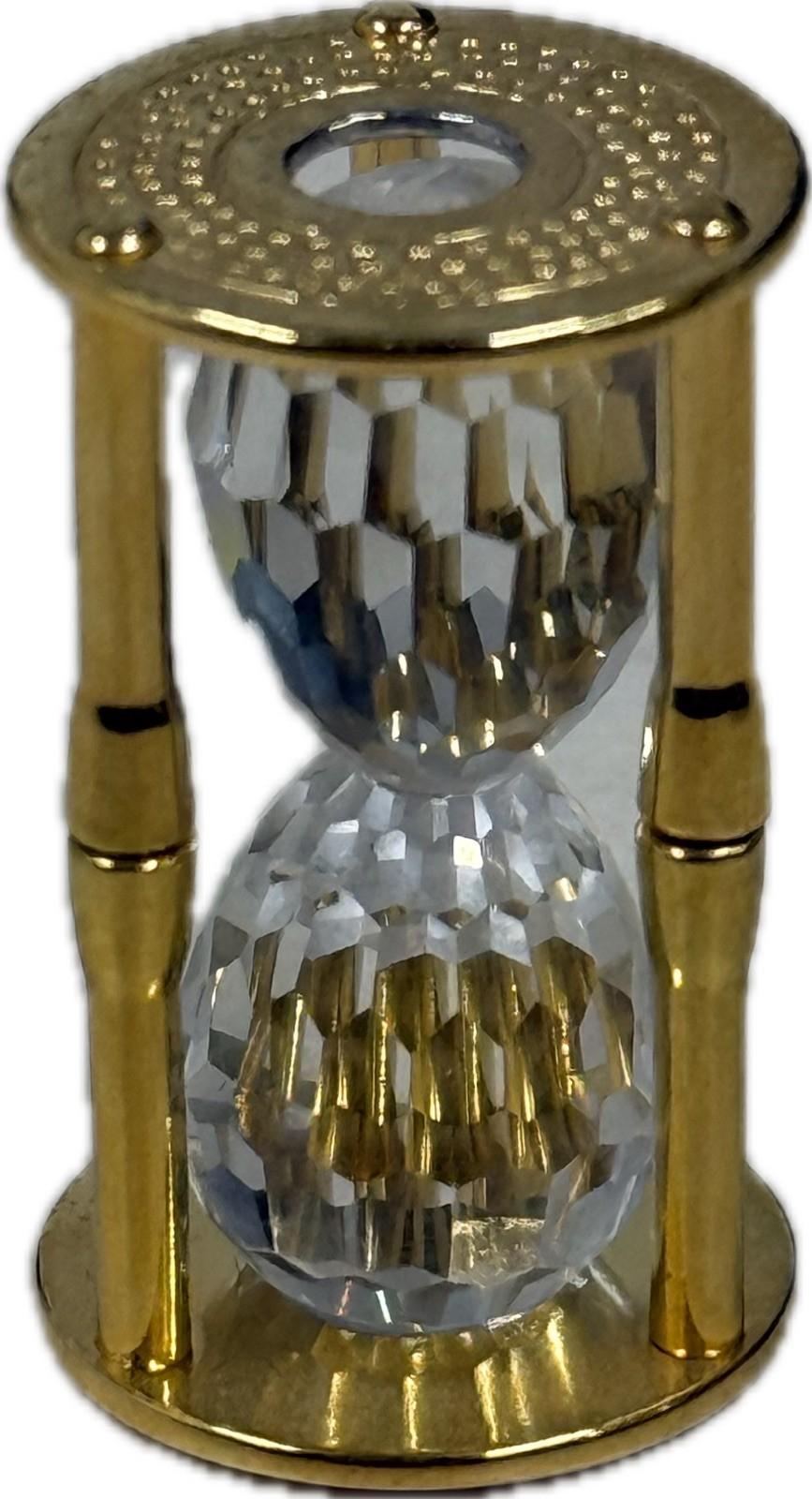 Swarovski Crystal Sand Timer Mini Figurine Collectible Ornament Glass Time
